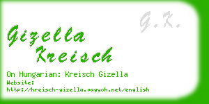 gizella kreisch business card